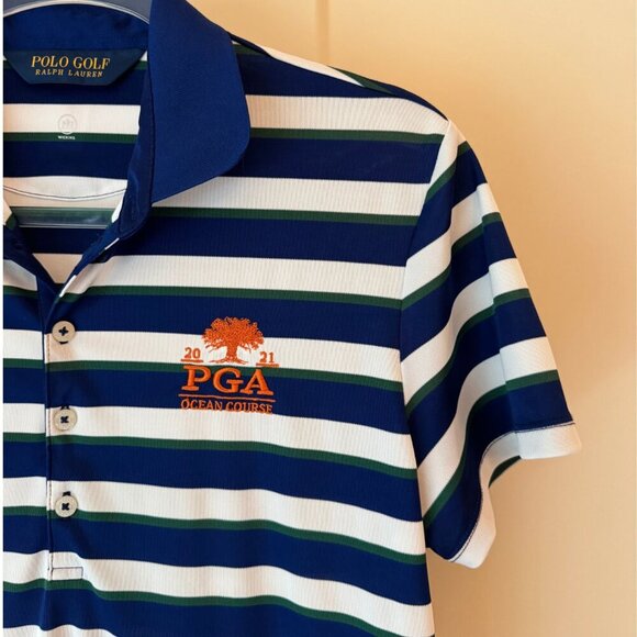 Polo Ralph Lauren Golf Women’s 2021 PGA Ocean Course Polo Shirt | Size M - Picture 6 of 9